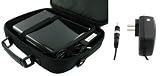 2n1 Combo - HP Mini 110-1020NR 10.1-Inch Netbook Carrying Bag Case with AC Adapter Wall Charger (Classic Series - Black)