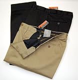 Men's Plain-Front Twill Pant by Savane
