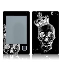 Skull King Black Protector Skin Decal Sticker for Bookeen Cybook Gen3 Reader
