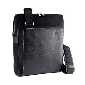 Checkpoint Friendly Classic Vertical Cross Body Messenger Bag for ASUS Eee PC 1000HA 10-Inch Netbook.