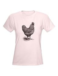 Barred Plymouth Rock chicken rooster hen Ladies P Chicken Ladies Light T-Shirt by... by CafePress