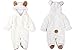 Babytree]Winter Baby Animal Fleece Jacket/Coat/Siamese Romper H7501White70 (0-6M)