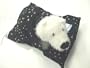 Sleeping Bag for Webkinz - Black with Paw Prints