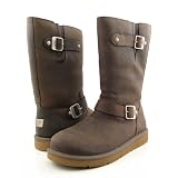 UGG Women's Kensington Toast Brown Motorcycle Boots 5678