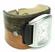 Hand Made "Duo" Leather Watch - Brown/Orange