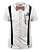Nerd Bow Tie Suspenders Glasses Cool Costume Mens T-Shirt