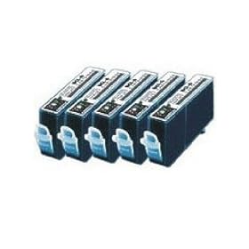 TeckNet 5-pack BCI-6bk Black Compatible Canon Compatible Ink Cartridges for Compatible Canon BJC-8200 i860 i900D i9100 i950 i960 i9900 S800 S820 S820D S830D S900 S9000 PIXMA iP4000 iP5000 iP6000D iP8500 MP750 MP760 MP780 bci6
