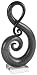Badash Murano Style Art Glass Black and White Note  11