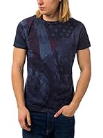 BIAGGIO Camiseta Manga Corta (Azul Marino)