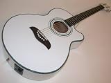 Oscar Schmidt OG10CEWH Folk Acoustic Electric Guitar