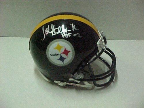 John Stallworth Hand Signed Steelers Mini Helmet