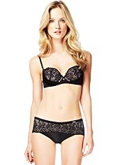 Autograph Floral Embroidered Padded A-DD Bra