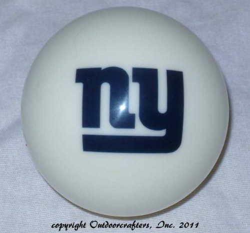 New York Giants (Home Color) Ball with Logo Billiard Pool Table Cue Ball / 8 Ball