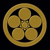 一般家紋蒔絵シール 10.丸に梅鉢/GD