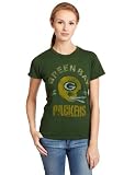 NFL Women's Green Bay Packers Heather Vintage Short Sleeve Crew