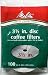 Melitta 628354 Coffee Filters Disc White 100 Count 