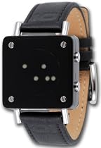 01TheOne Men's Razor Block Binary White LED Fashion Watch #RB902W1