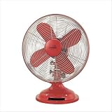 Minka-Aire Fans F300-RD 11 Retro Contemporary Indoor Red Desk Fan