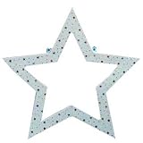 Leuchtdeko Stern 44 cm mit Beleuchtung Schneeoptik