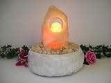 Review Direct4Sale Home  / Designer Fountain Orange Calcite-Large With Light