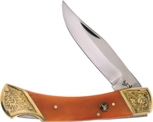 Frost Cutlery & Knives 072OSB Frost Whitetail Bear Claw with Orange Bone Handles Frost Cutlery & Knives 072OSB Frost Whitetail Bear Claw with Orange Bone Handles Hunting Knives