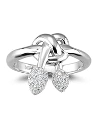 0.20 Cts Diamond Ring in 14K White Gold