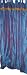 2 Arterian Royal Blue Art Silk Drapes / Curtains 108"