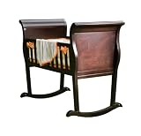 Green Frog Art Rocking Baby Cradle, Espresso