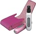 2 x Travalo Rapid Pump Fill Perfume Atomizer Bottles (Pink/Silver) and Pink Leather Case bundle