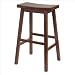 Winsome Wood 29-Inch Saddle Seat Stool, Walnut
