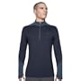ICEBREAKER ROCK ZIP TOP - MENS - L - INK / WAVE