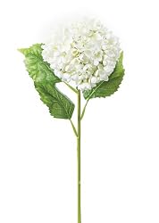 Club Pack of 12 White Hydrangea Artificial Flower Stems 24"
