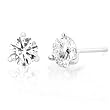 1.00ctw Round Diamond Stud Earrings in 14k White Gold (HI/SI)