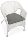 Wicker Bistro Chair Cushion 2"hx18"wx18"d Stone Green Sn