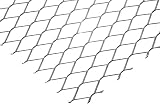 Carbon Steel Expanded Metal Raised Sheet, 1.2" LWD Diamond Openings,  0.036" Thick,  80% Open Area,  48" Width,  48" Length