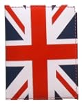 Cuir 'Union Jack' Passport Cover Titu...