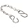 Dixon CH-SS-6 Stainless Steel Cam and Groove Hose Fitting, Jack Chain with S-Hook, 6" Length