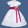 Little Girls WHITE Flower Girl Dress SWEA PEA & LILLI Special Occasion 2T-12