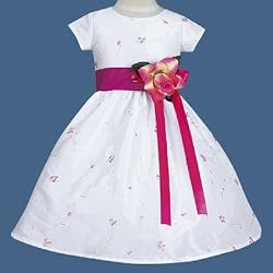 Little Girls WHITE Flower Girl Dress SWEA PEA & LILLI Special Occasion 2T-12