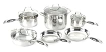 Sabatier Signature Stainless Steel 10-Piece Cookware Set