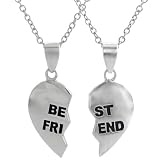 Sterling Silver 'Best Friend' Two Piece Necklace