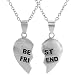 Sterling Silver 'Best Friend' Two Piece Necklace