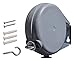 L.Corp Retractable Clothesline Indoor/Outdoor Retracts Up to 40 Ft of Length. Wall Mount- Supporting up to 30 lbs - Adjustable Line - Easy Installation - Hardware+ Instructions Included.