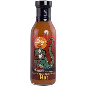 Monty's Best Buffalo Wing Sauce HOT Flavor - Great for More Than Just Wings. This Rich, Buttery, and Tangy Sauce Is Great On Eggs, Chicken, Pork, or Anything You Would Use a Hot Sauce On.