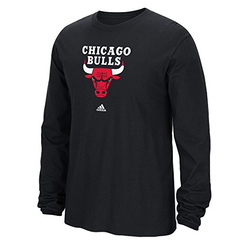 Chicago Bulls Black Primary Logo Long Sleeve T-shirt