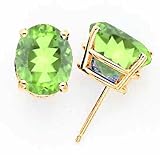 14k 10x8mm Oval Peridot earring XE90PE