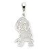 beagle24 - 14k White Gold BEagle Pendant