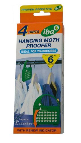 Pack of 4 Iba Bouchard Hanging Moth Proofers with Lavender Fragrance