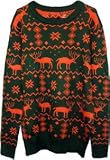 Ugly Adult Christmas Holiday Sweater with Reindeer