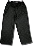 Calvin Klein Microfiber Fleece Lounge Pants for Children in Black w/Charcoal Logo - ON SALE